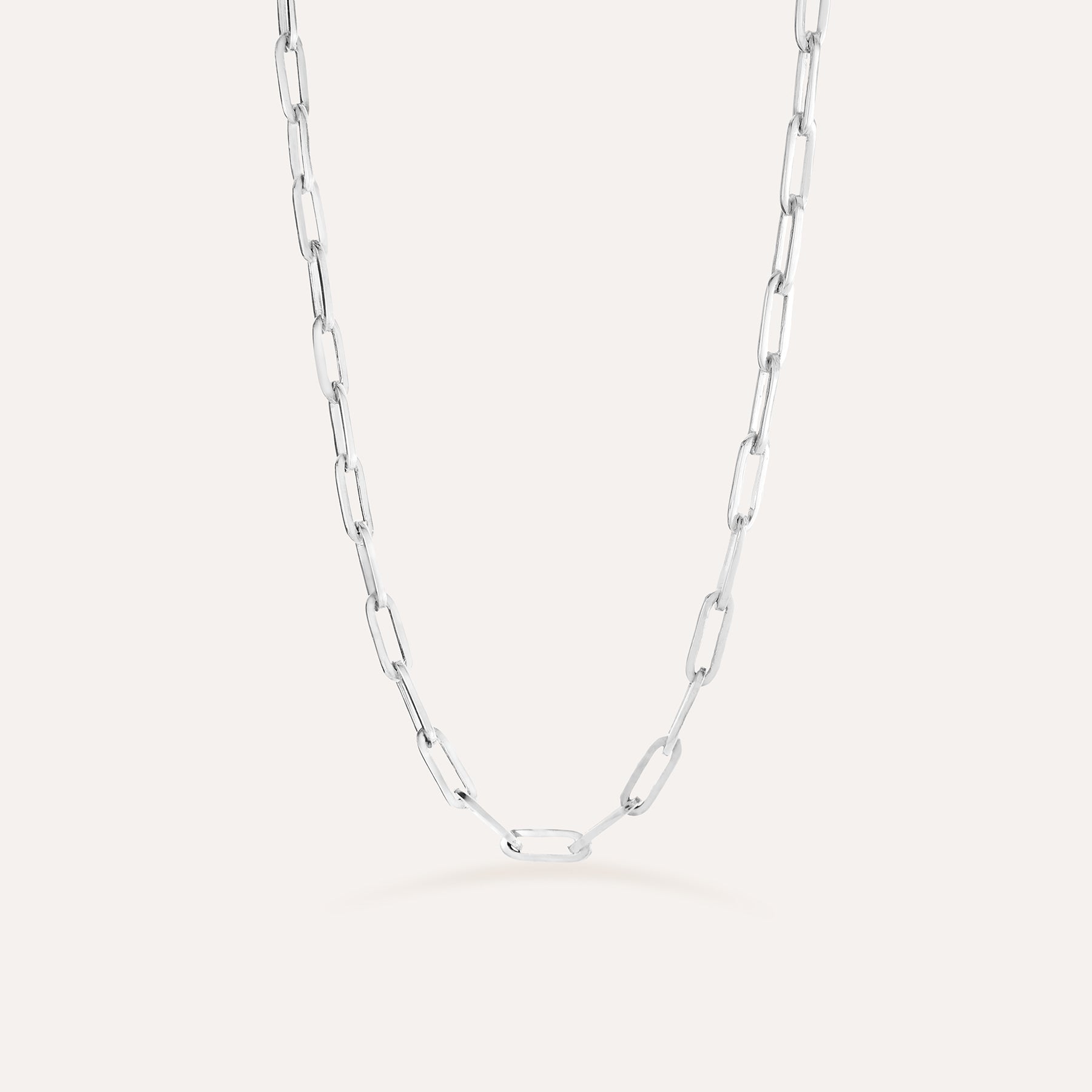 white gold paperclip chain necklace for women men gold pendant necklace gold jewellery