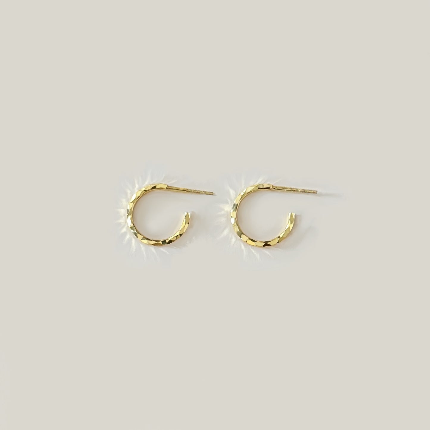 yellow 18k gold earrings for women men ladies gents gold ear rings gold hoops gold jewellery