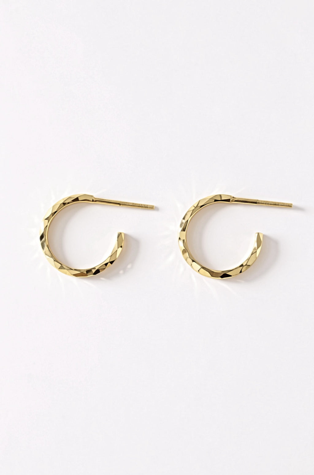 yellow 18k gold earrings for women men ladies gents gold ear rings gold hoops gold jewellery