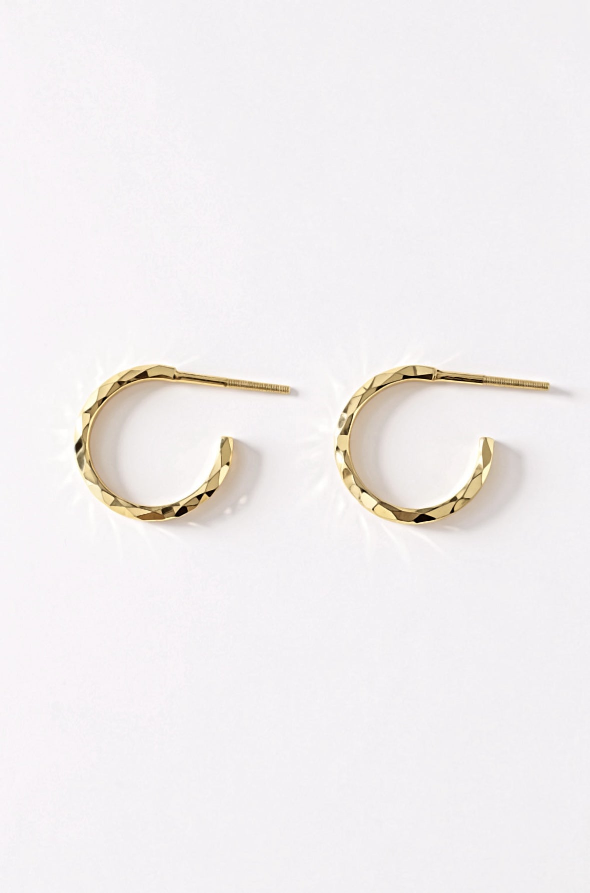 yellow 18k gold earrings for women men ladies gents gold ear rings gold hoops gold jewellery