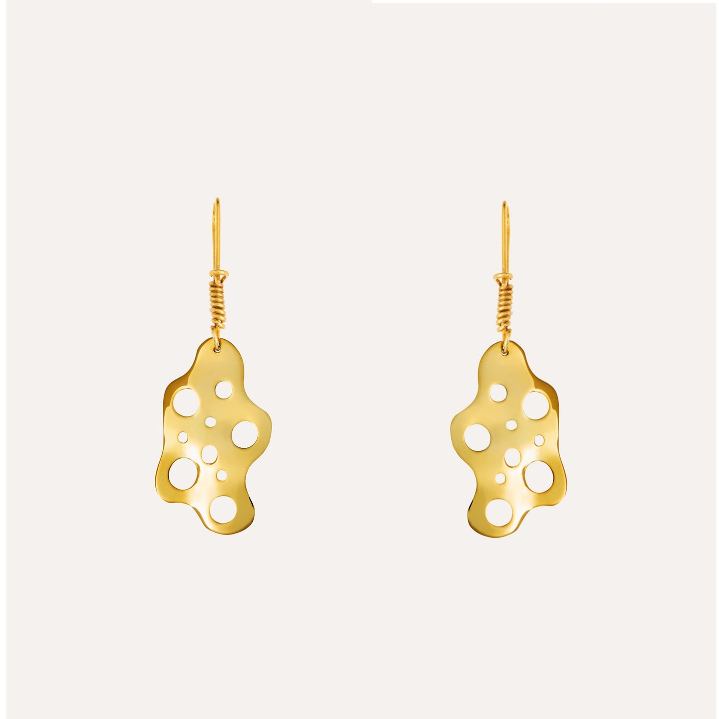 yellow 18k gold earrings for women men ladies gents gold ear rings gold hoops gold jewellery