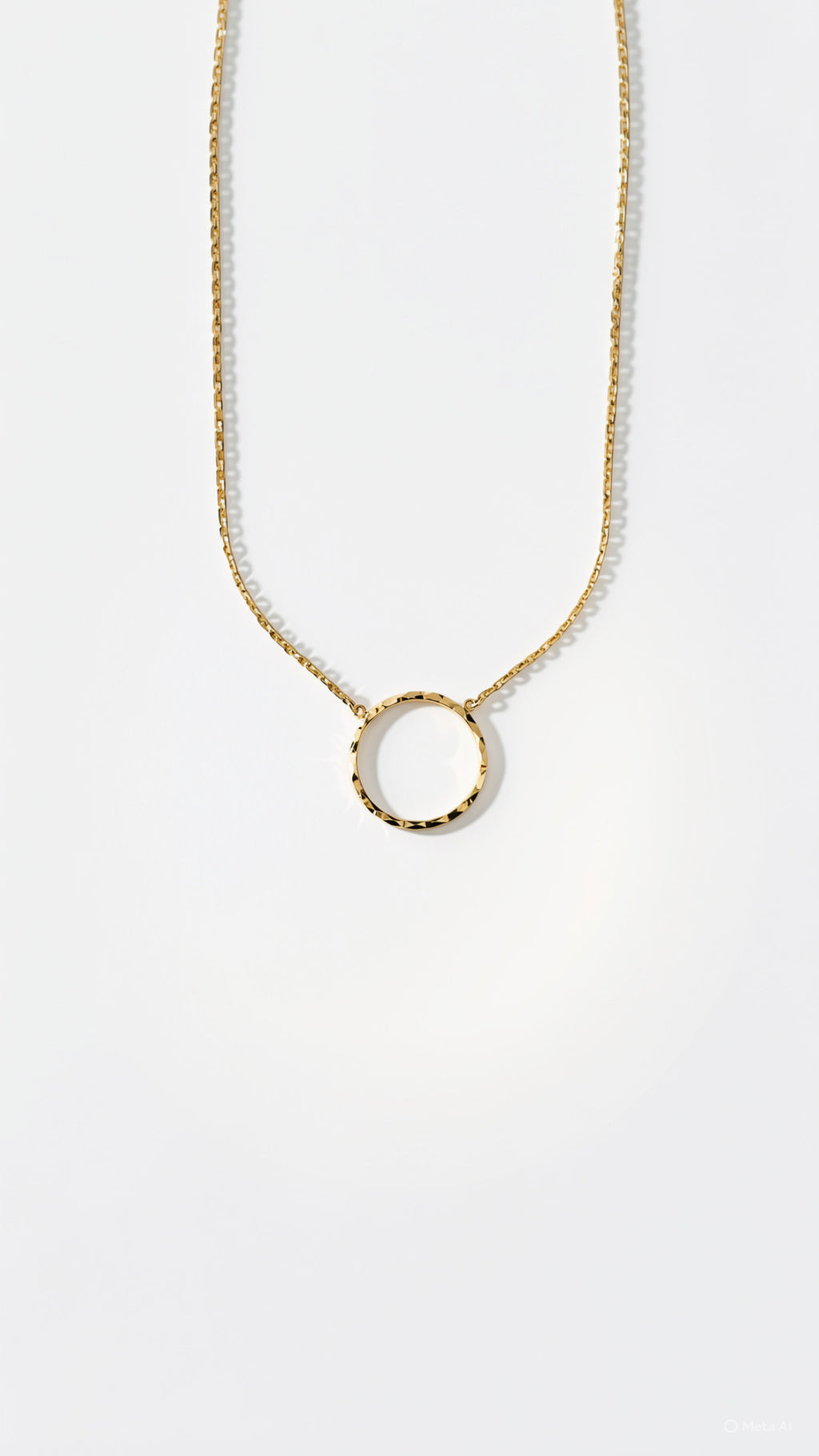 Harlequin Round Yellow Gold Necklace & Pendant