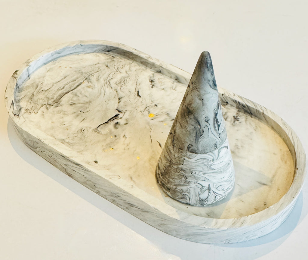 Chiffon Marbleize x Classica Yellow Gold Box Bracelet Set