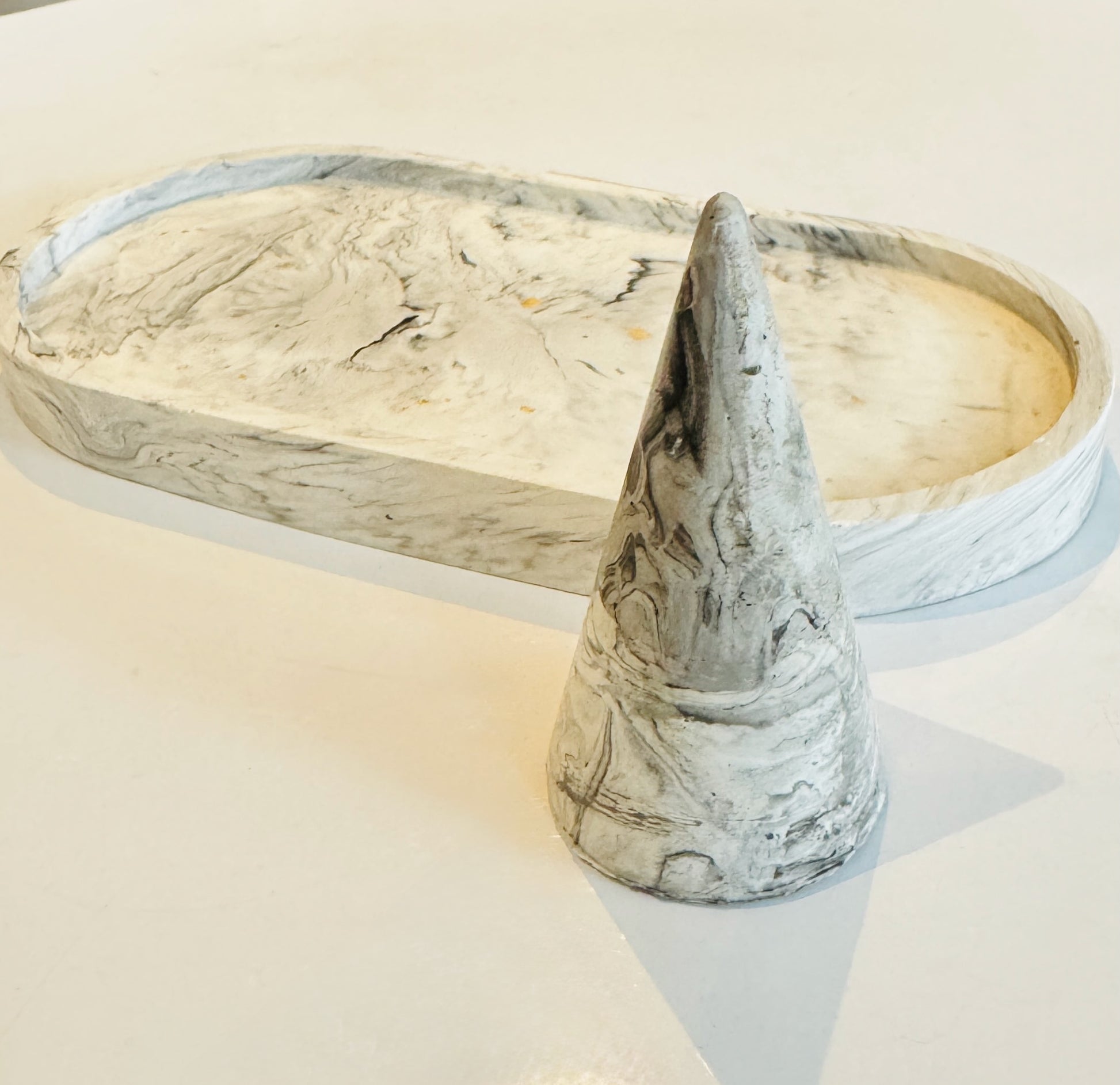 Chiffon Marbleize x Classica Duo Bonda Yellow Gold Bracelet Set