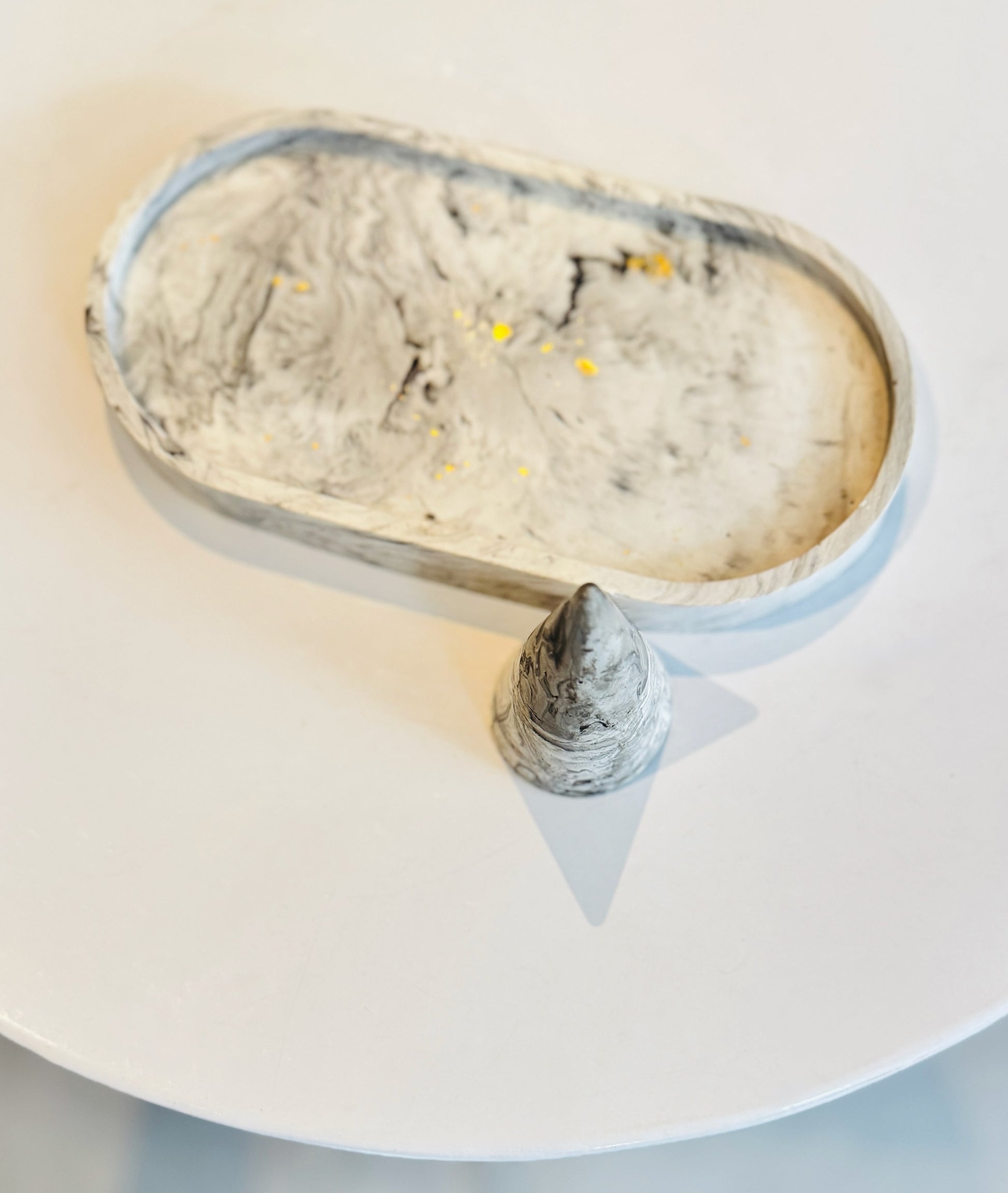 Chiffon Marbleize x Classica Duo Bonda Yellow Gold Bracelet Set