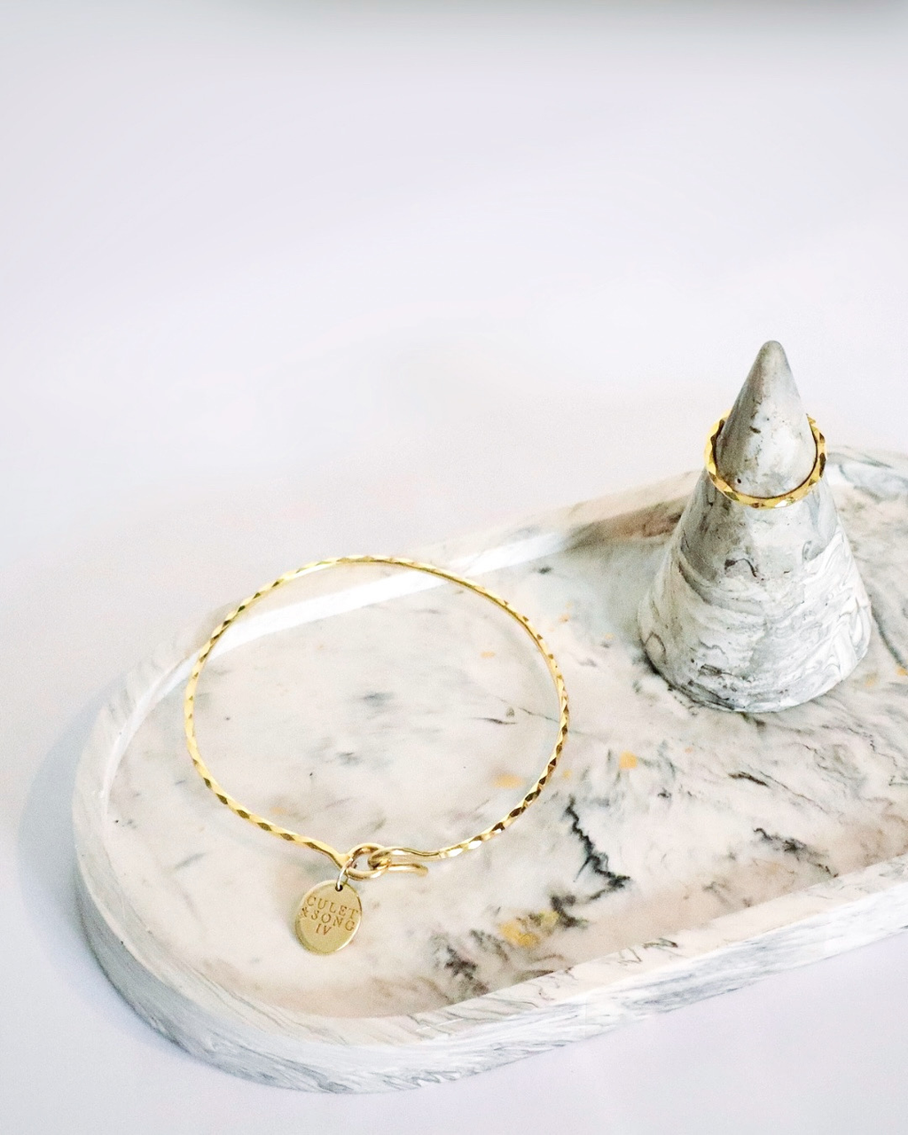 Chiffon Marbleize x Harlequin Bracelet and Ring Set